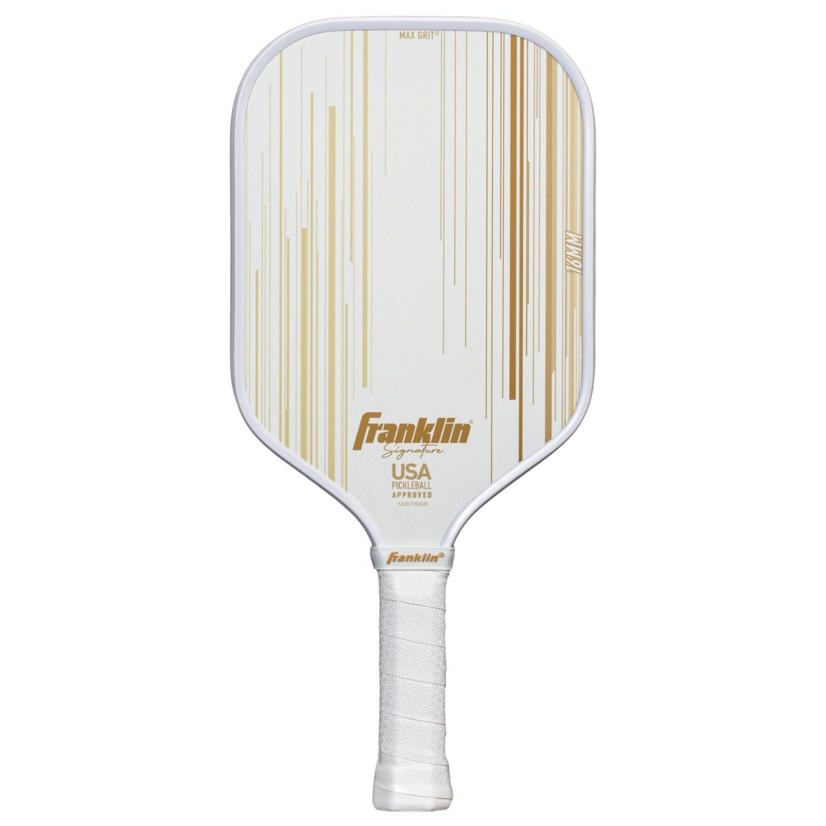 Franklin Signature Pro 13mm 職業賽事級匹克球拍｜MaxGrit™ 專利咬球科技（16.5" 加長拍身、5.6" 雙手長握把、13mm 極速爆發動力）