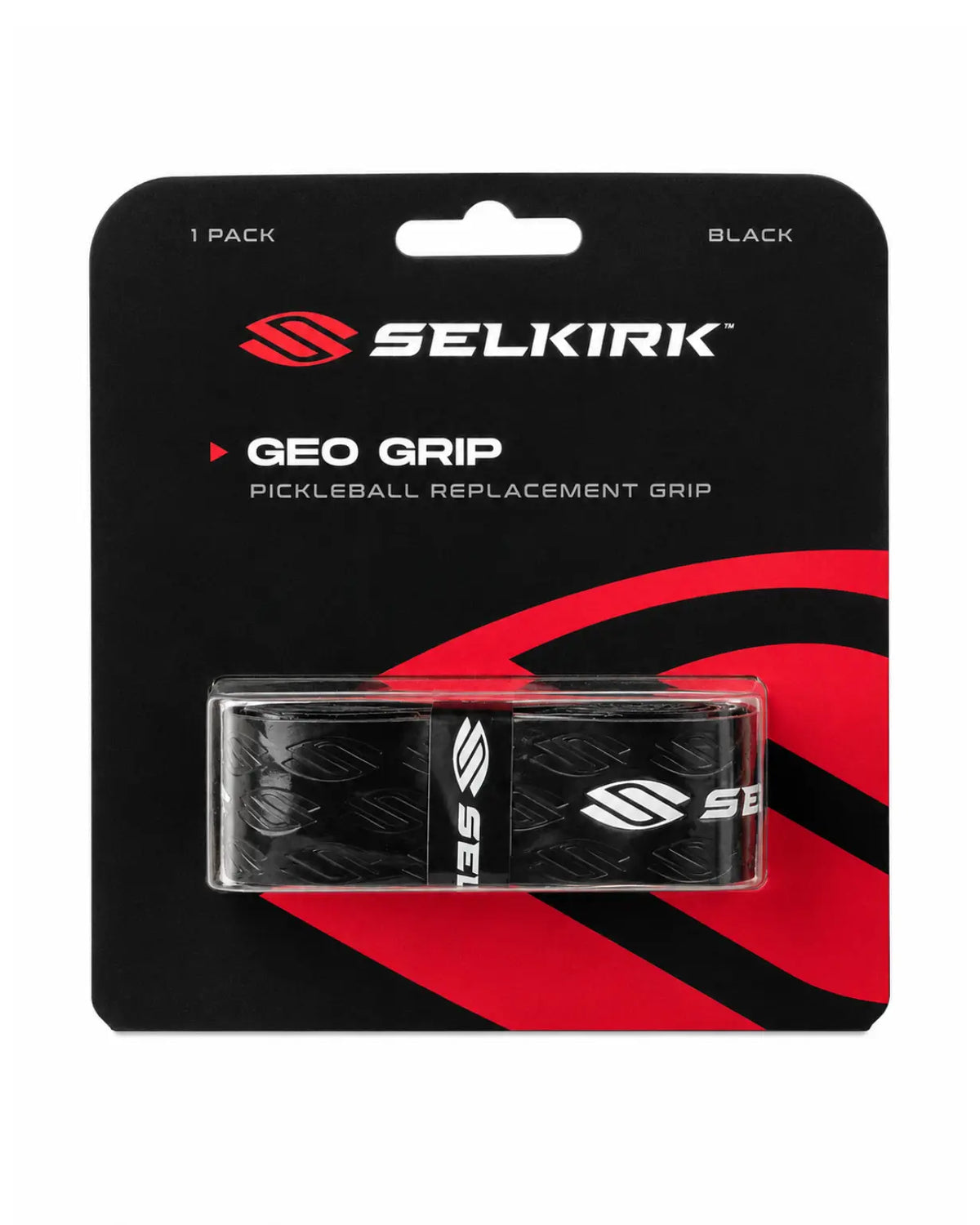Selkirk Vanguard Geo Grip｜幾何壓紋高性能握把布（灰色 / 黑色）