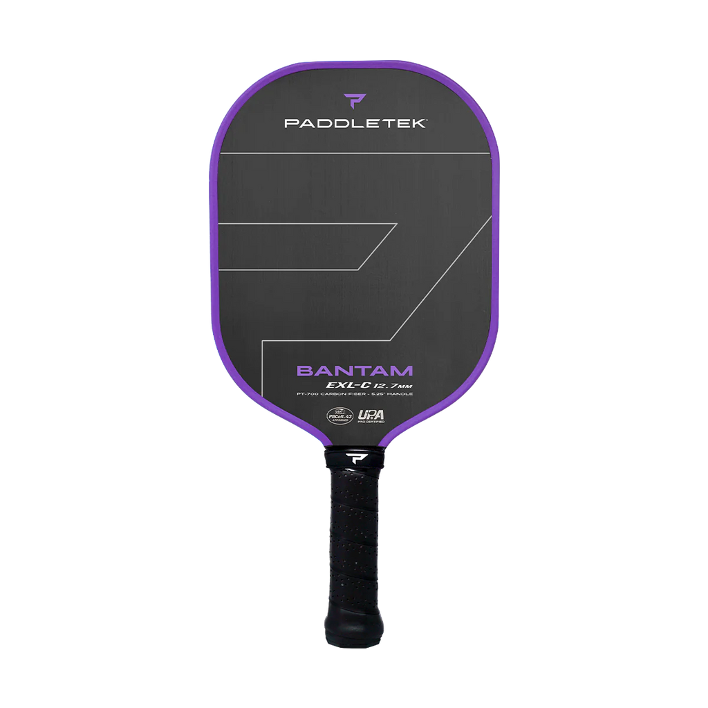 Paddletek Bantam EXL-C 專業級碳纖維球拍｜經典寬面全能戰神（紫色限定版、12.7mm 動力型 / 14.3mm 控制型任選）