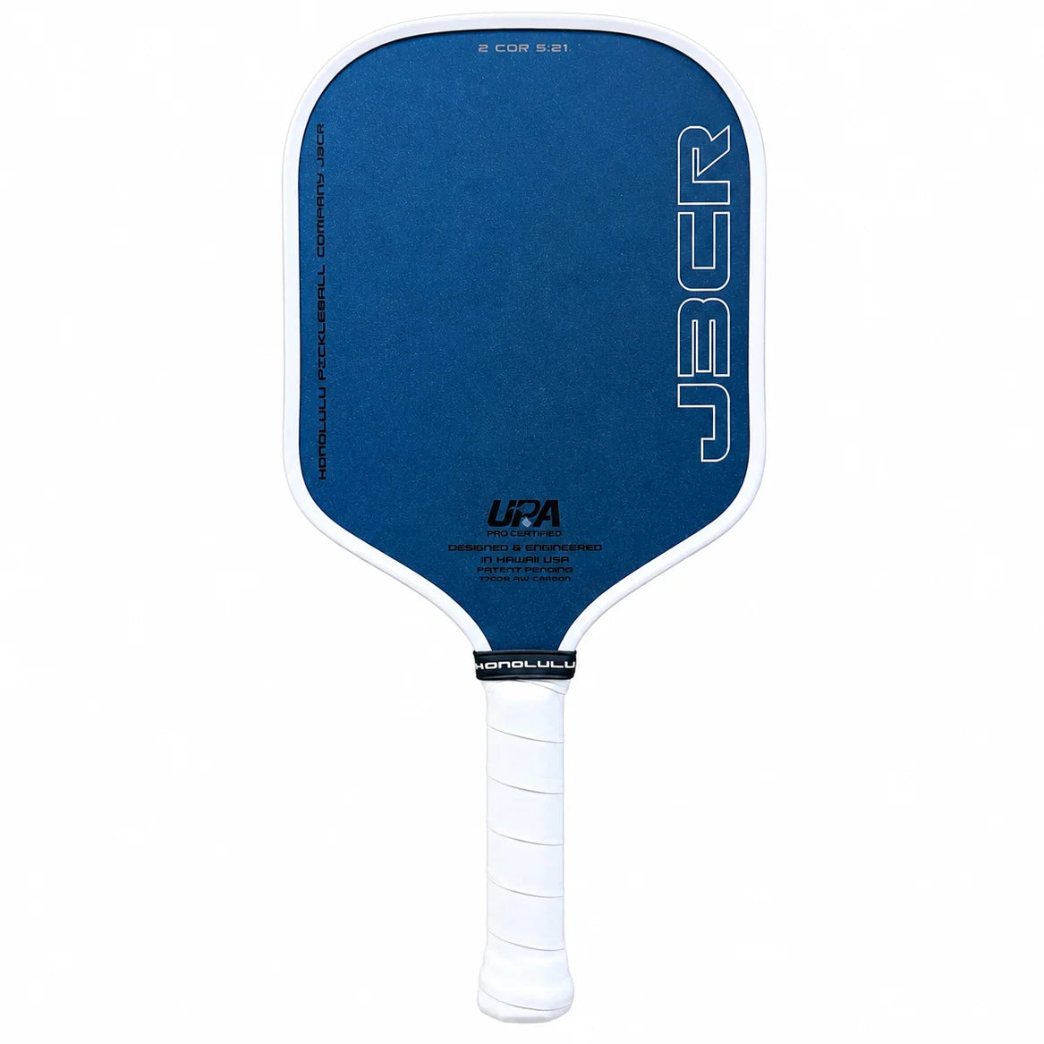 Honolulu J3CR（Crystal Blue 限量水晶藍）｜Endurance Surface™ 寬拍面匹克球拍（Core Reactor™ 核心反應爐、5.5" 標準握把、極致容錯大甜蜜點）
