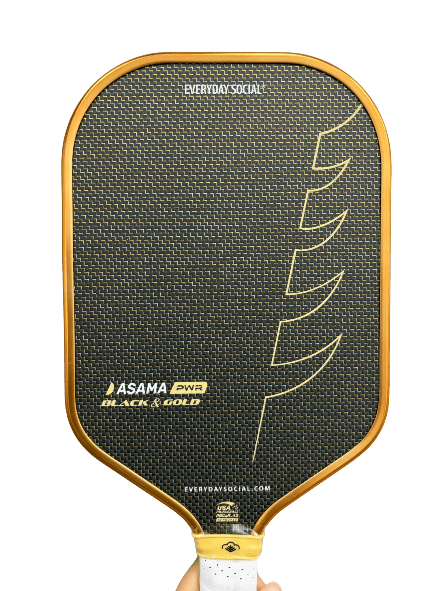 EVERYDAY SOCIAL® ASAMA 18K PWR 限量系列｜旗艦級碳纖維匹克球拍（極致動力、18K 織紋碳纖維、兩色任選）