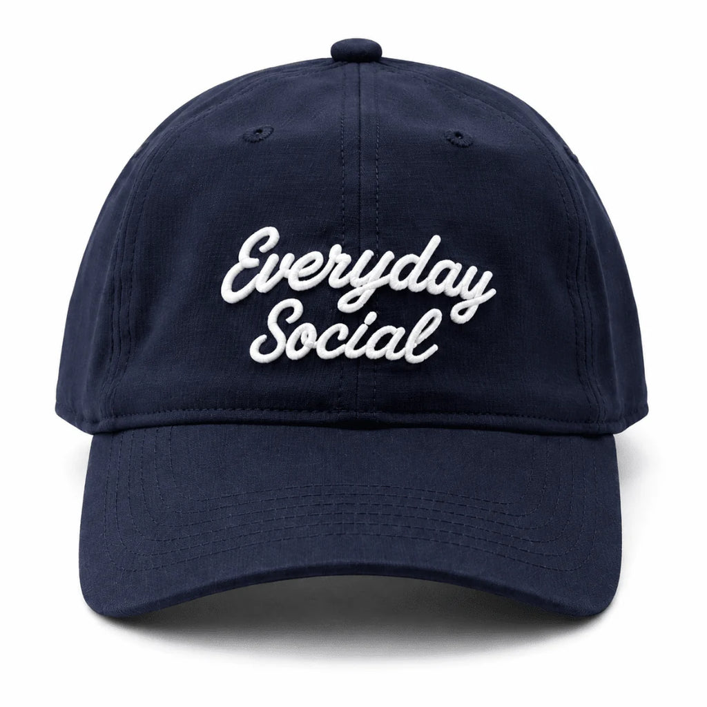 Everyday Social Signature Performance Hat 機能運動帽｜超輕量透氣快乾、防眩光止汗帶（海軍藍 Navy / 極致白 White 多色可選）