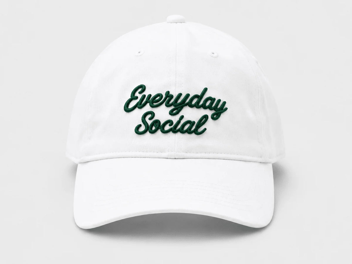 Everyday Social Signature Performance Hat 機能運動帽｜超輕量透氣快乾、防眩光止汗帶（海軍藍 Navy / 極致白 White 多色可選）